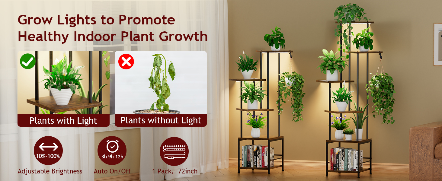 5 Tier Indoor Corner Plant Stands
