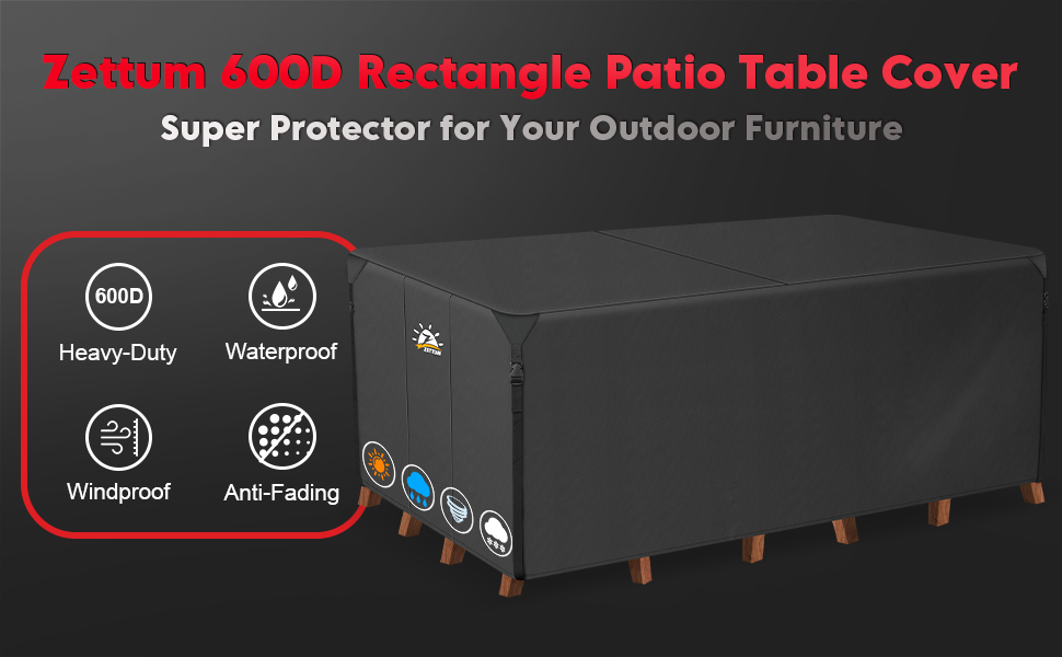 Rectangle Patio Table Cover