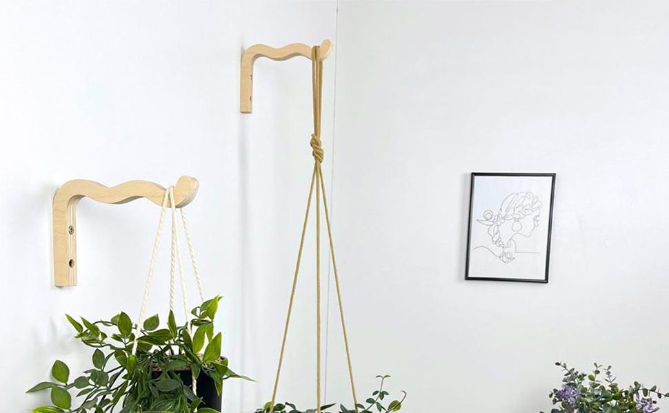 Wooden Plant Hook