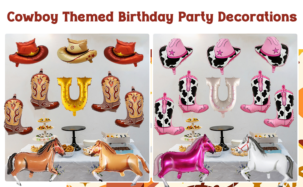 Western Theme Party Balloons