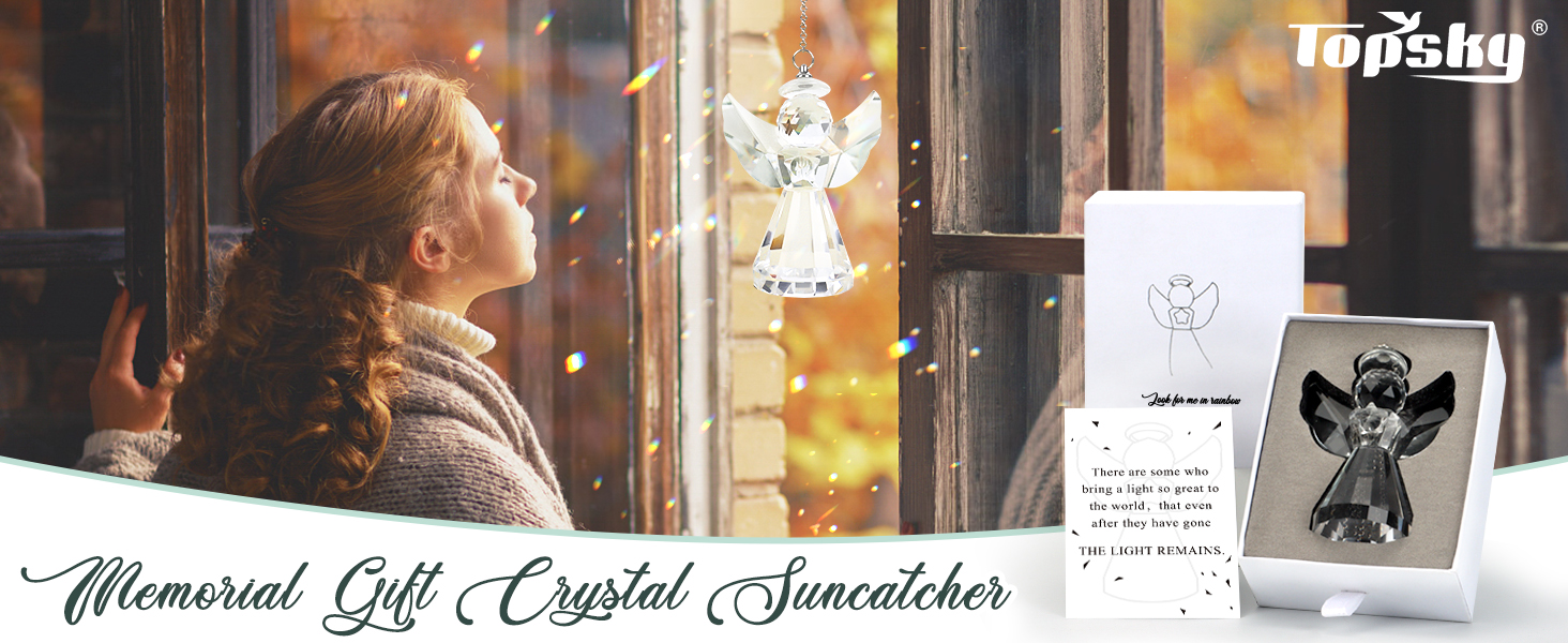 Memorial Gifts Rainbow Maker Pendant Sympathy Gifts Window Hanging Ornament Bereavement Gifts Set