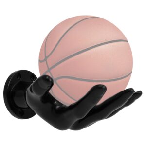 BUTORY Hand Ball Holder for Wall Space Saving Wall Mounted Basketball Football Storage Rack Easy Installation Unique Hand Sculpture Ball Holder for Basketball Football