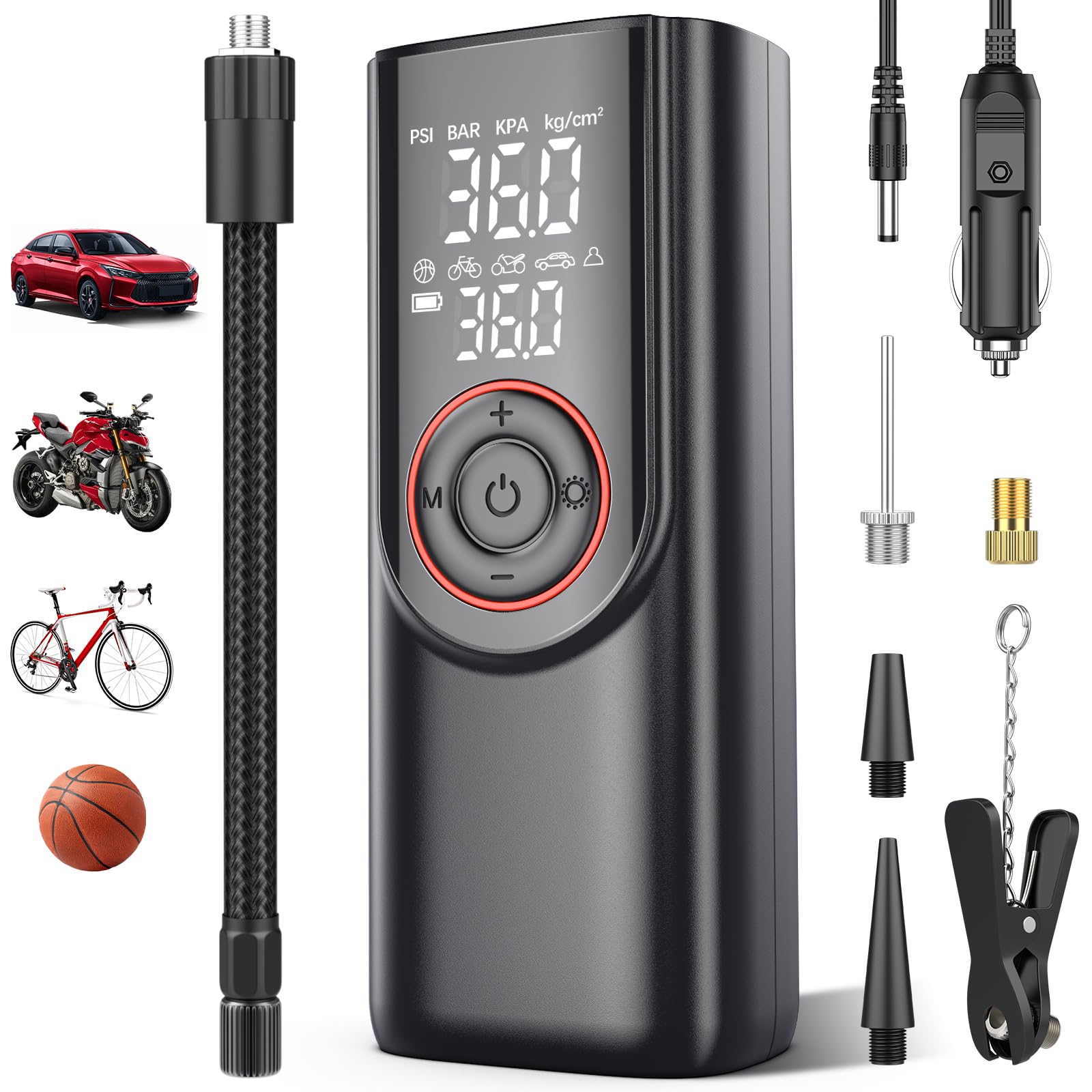 Tyre Inflator Portable Air Compressor