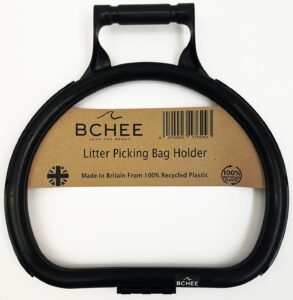 BCHEE Recycled Litter Picking Bag Holder Hoop | Made in Britain From 100% Recycled Plastic | UK Small Business | Multi-buy discou