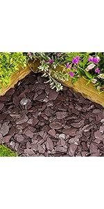 Welsh Plum Slate Chippings 40mm Bulk Bag (850kg)