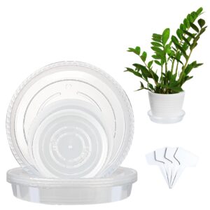 12Pcs Plant Pot Saucers with Label