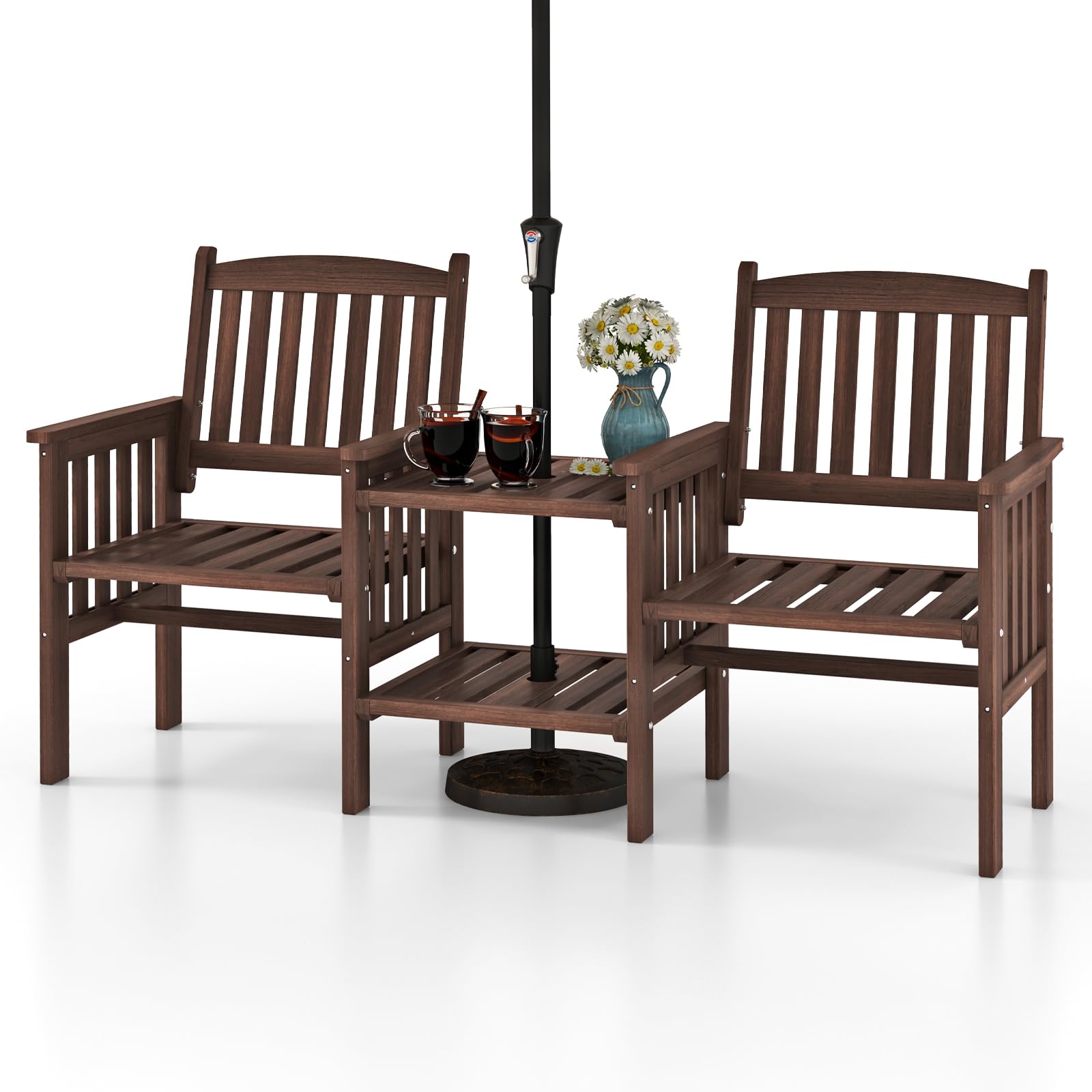 RELAX4LIFE 2-Seater Garden Loveseat