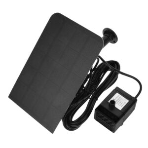 KONTONTY Solar Powered Water Fountain 25w Solar Fountain Pump for Bird Bath Resin Small Pond Aerator for Gardens and Patios Solar Water Pump for Pond and Water Features