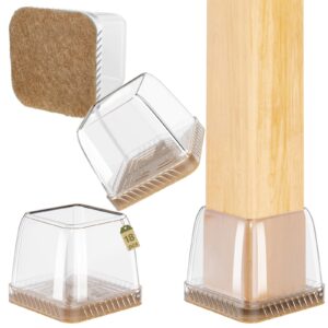 Euqvunn 18pcs Square Chair Leg Floor Protectors