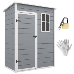 Outsunny 5' x 3' Garden Shed with Floor