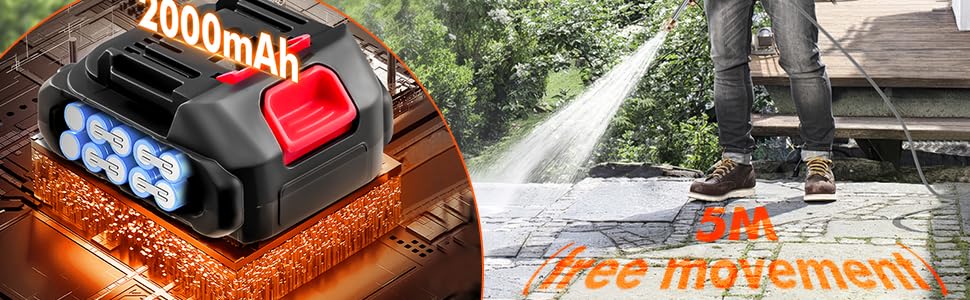 1500W Cordless Pressure Washer
