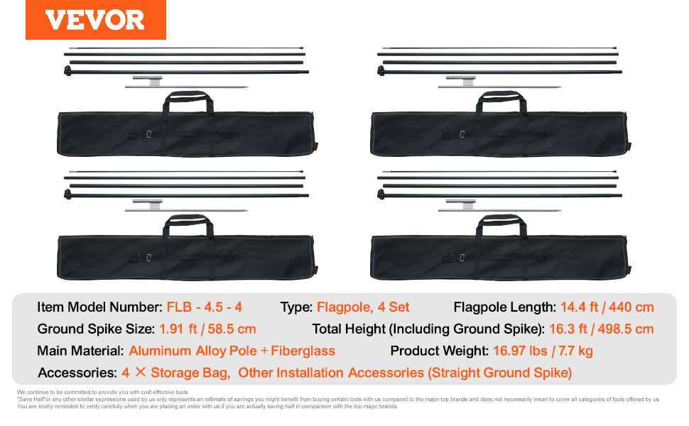 banner flag pole kit