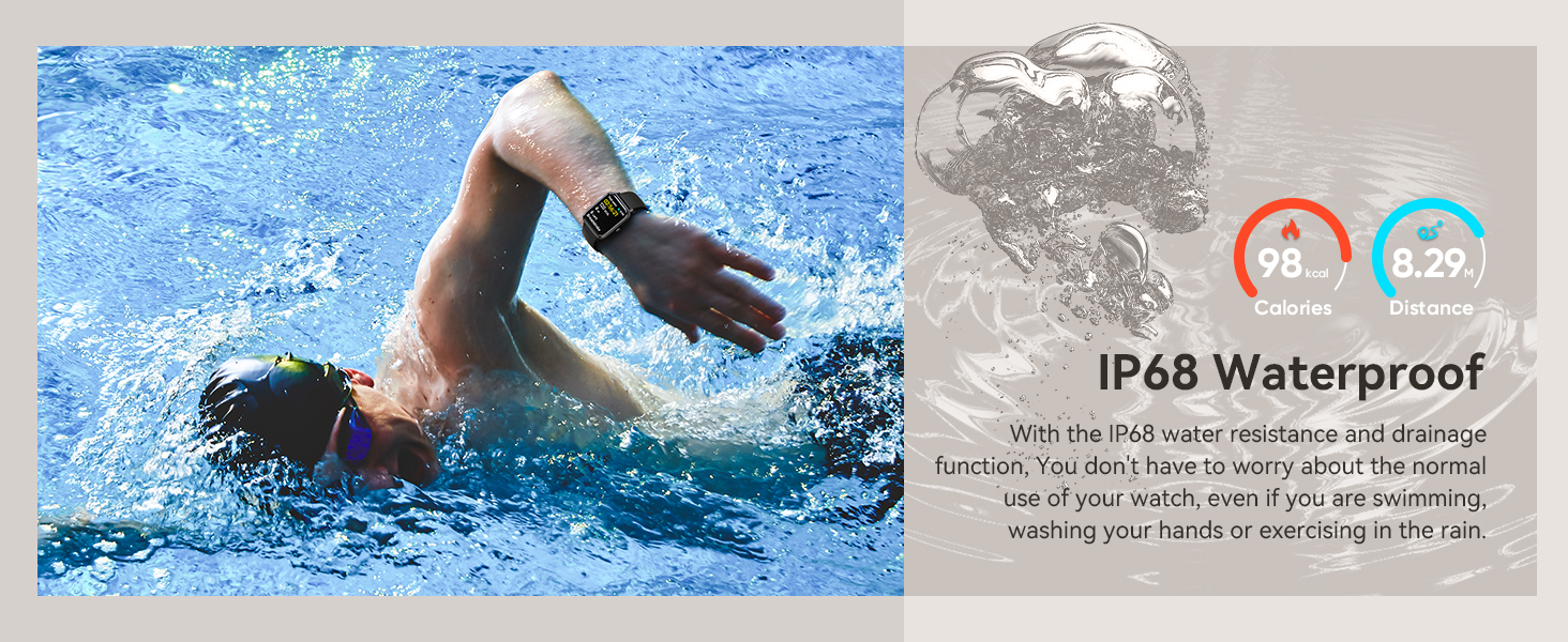 Fitness smart watch for men