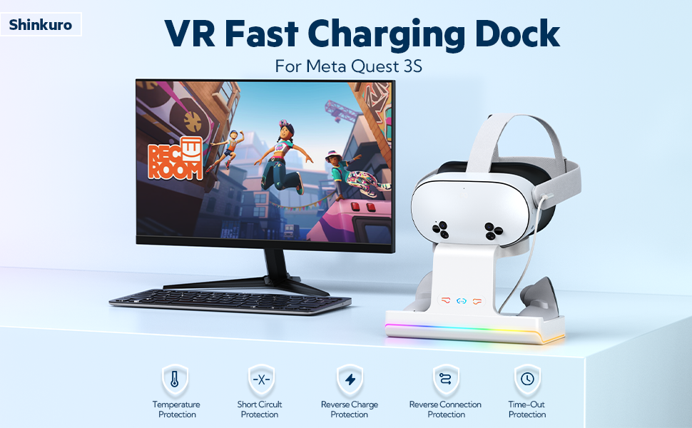 charging station compatible with meta quest 3S vr charging dock meta quest 3S meta quest 3S charger