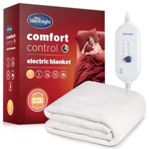 Silentnight Comfort Control Electric Blanket - Heated Underblanket with 3 Heat Settings