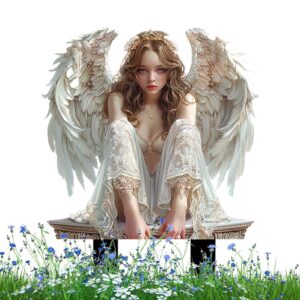 Angel Garden Stakes - Angel Memorial For Potted Plants