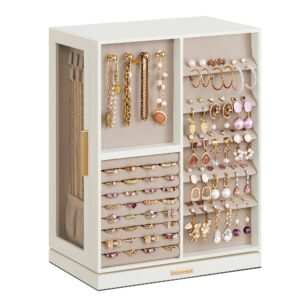 SONGMICS Jewellery Box 360° Rotating
