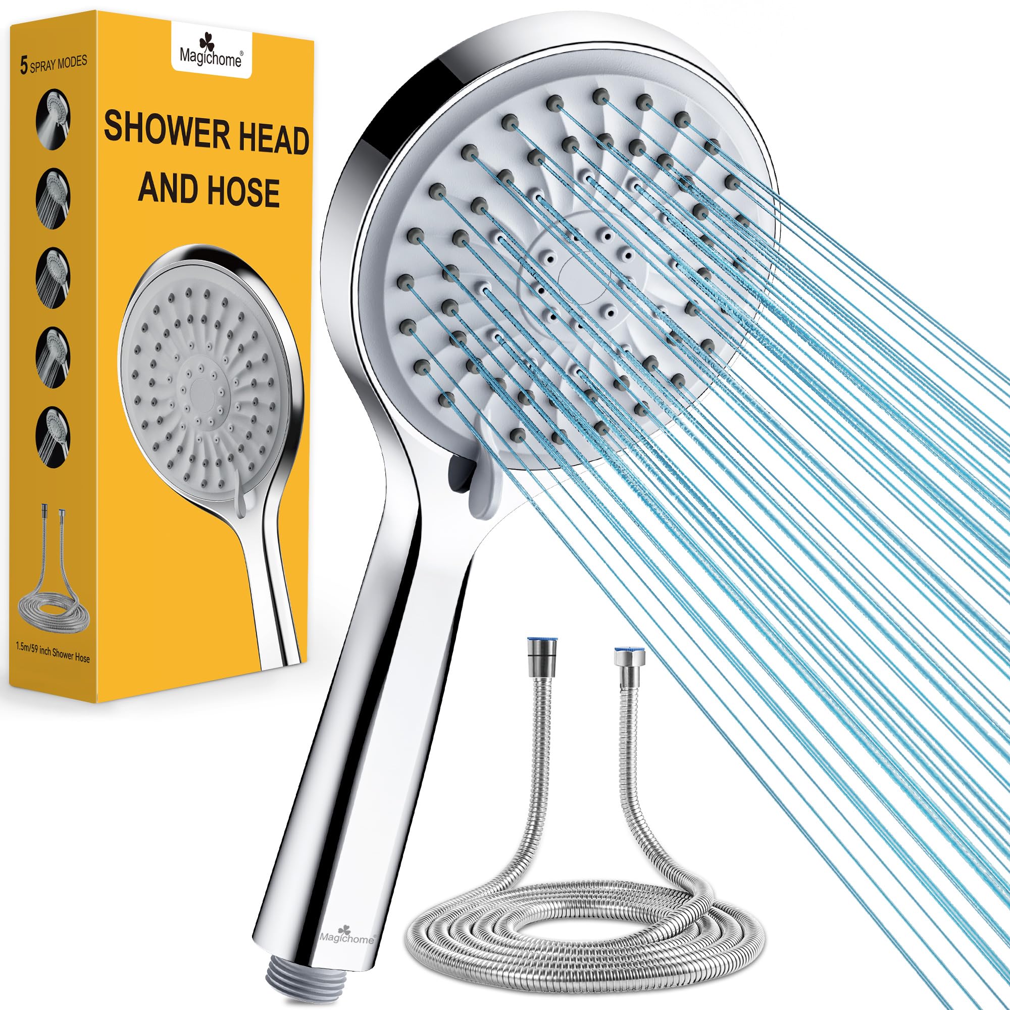 Magichome High Pressure Shower Head and Hose