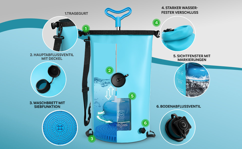 Camping laundry travel washing machine laundry tamper hiking travel laundry bag laundry bag travel