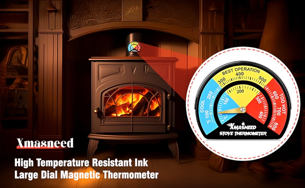 log burner thermometer
