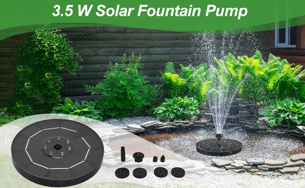 Solar Fountain Pump, Solar Water Fountain