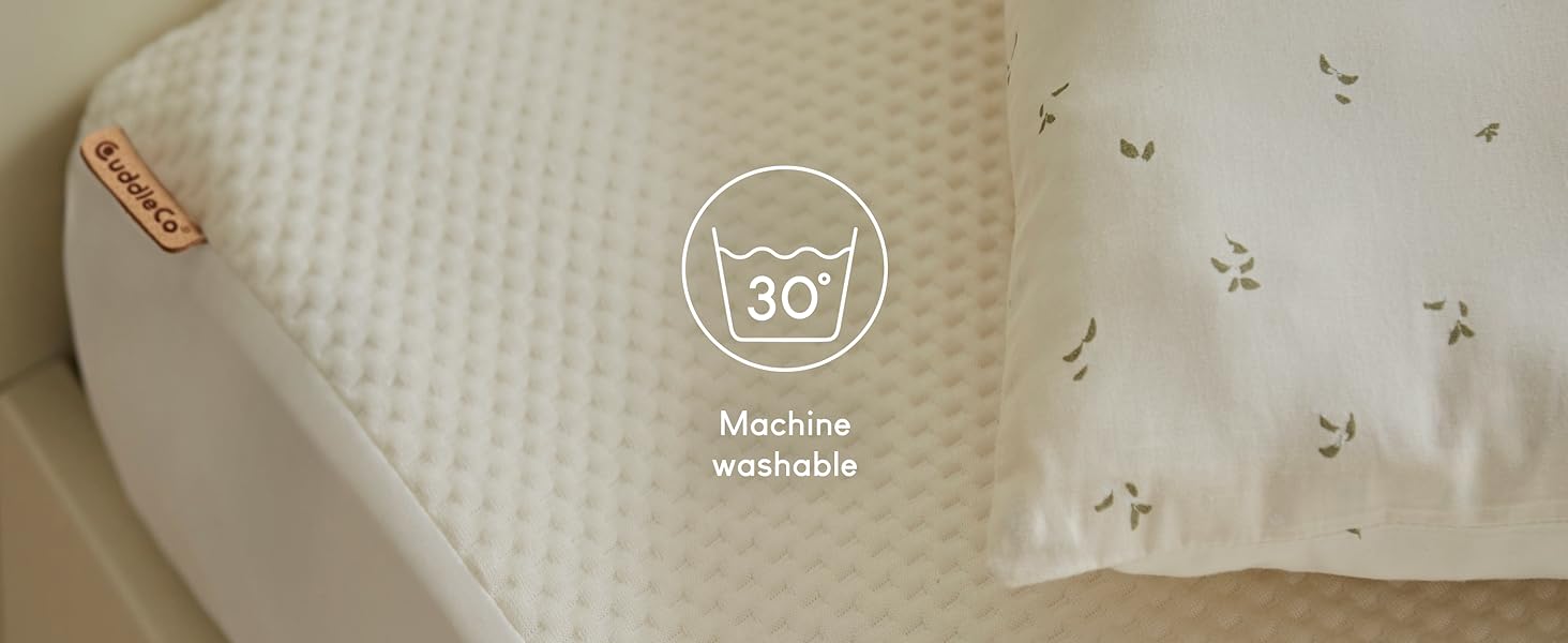 When needed, you can easily remove the protector and through it in the washing machine