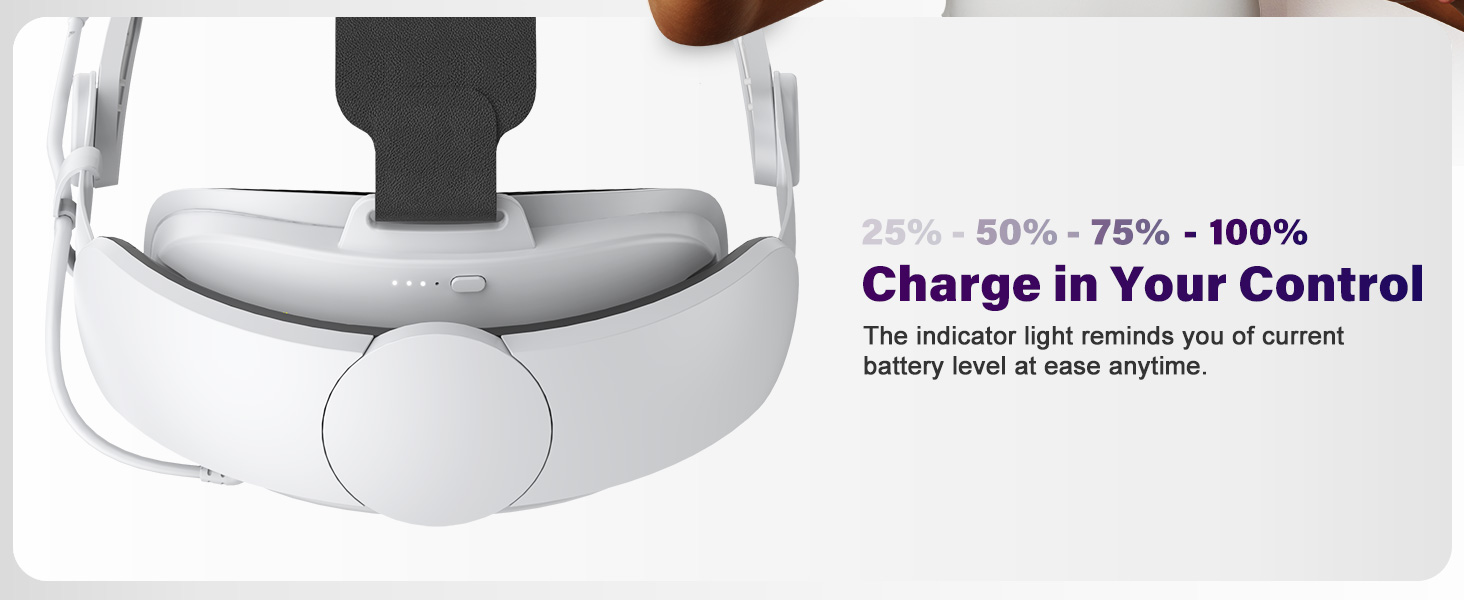 Quest 3 Head Strap with 6000mAh Battery