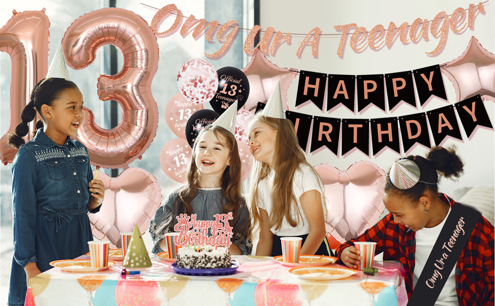 Happy 13th Birthday Cake Topper
