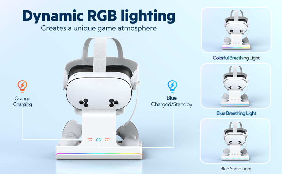charging station compatible with meta quest 3S vr charging dock meta quest 3S meta quest 3S charger