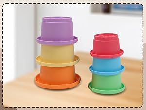 Bbay Shape Sorter Stacking Cups Stacking Rings