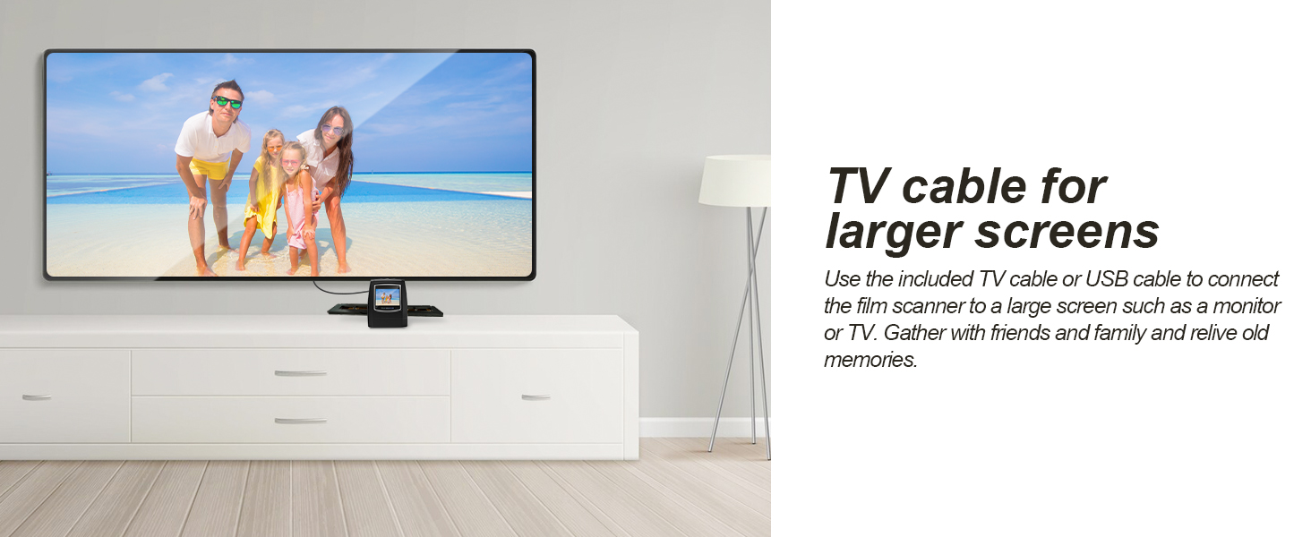 TV cable for larger screens