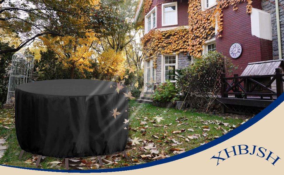 Round Garden Furniture Cover Waterproof