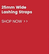 TENSYS - 4 Pack - 25mm wide Ratchet Lashing System - 5m