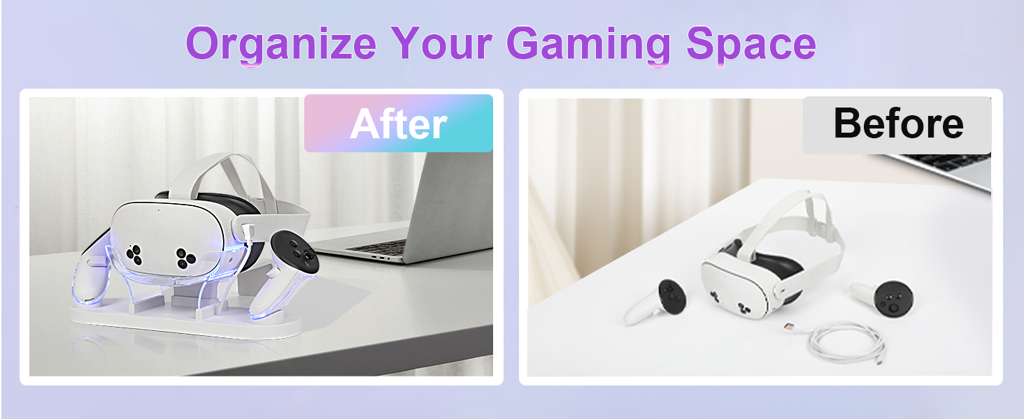 Charging Dock for Meta Quest 3S/Quest 3