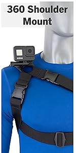 stuntman 360 high stability shoulder mount for action cameras