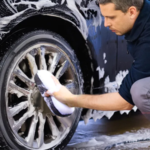 2-in-1 microfibre car wiping glove