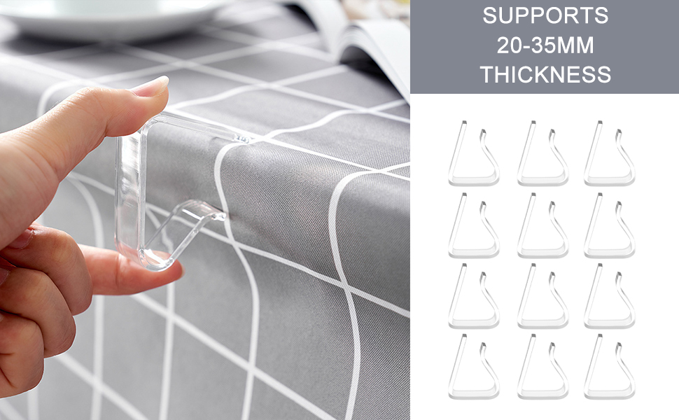 Onezebra 12pcs Table Cloth Clips