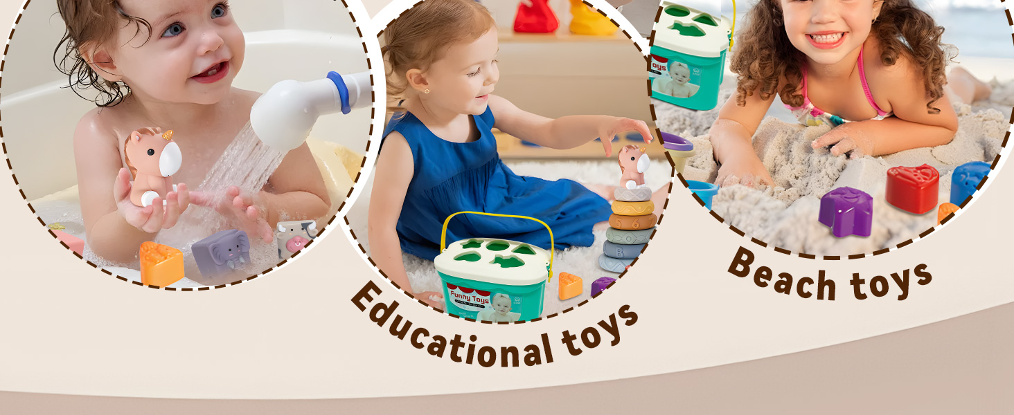 Bbay Shape Sorter Stacking Cups Stacking Rings