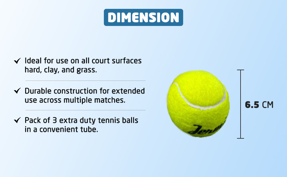 Extra Duty Tennis Balls in tube