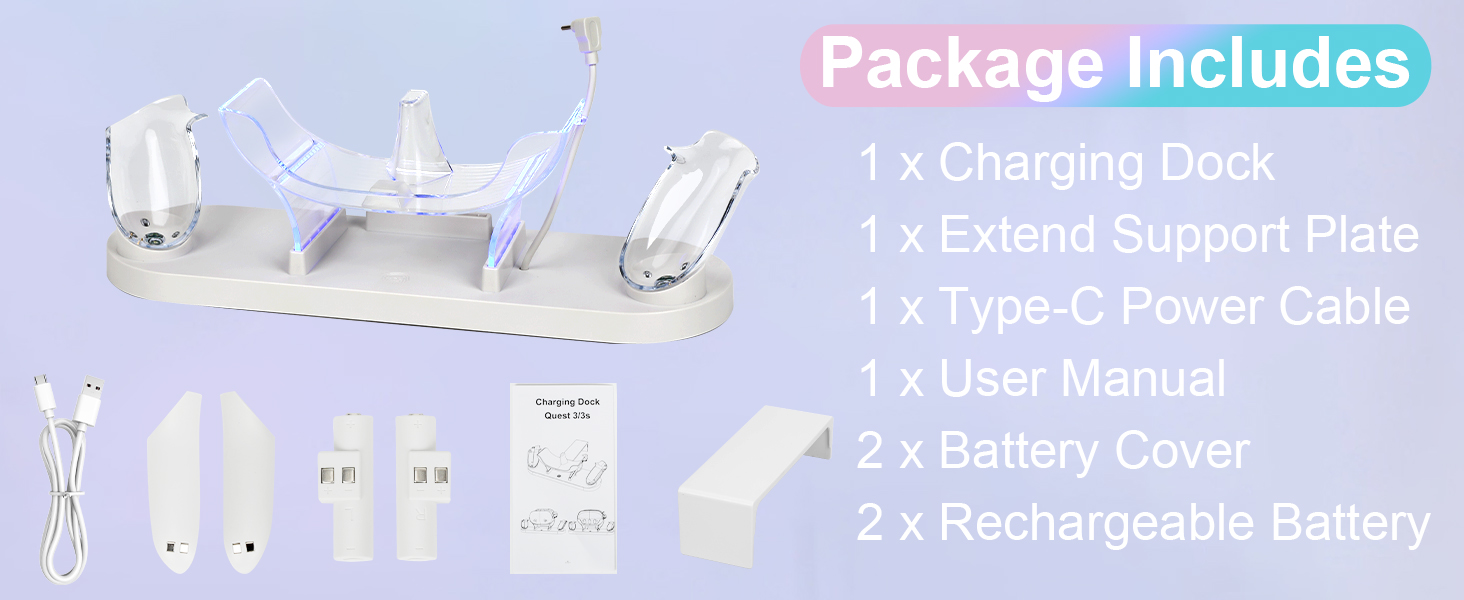 Charging Dock for Meta Quest 3S/Quest 3