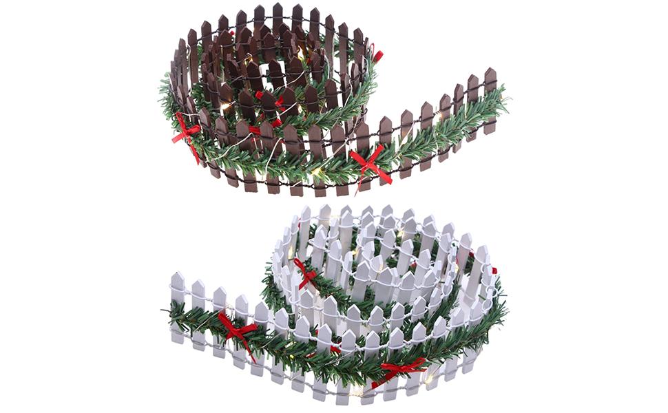 Miniature Christmas Village Fence