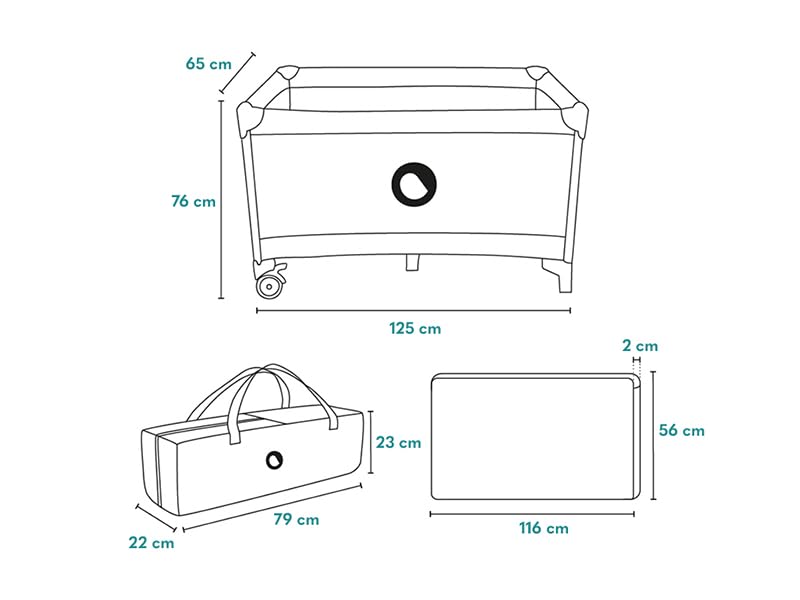 STEFI Plus 2in1 Travel Cot & Playpen