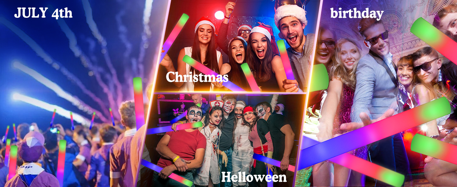 Foam glow sticks bring joy
