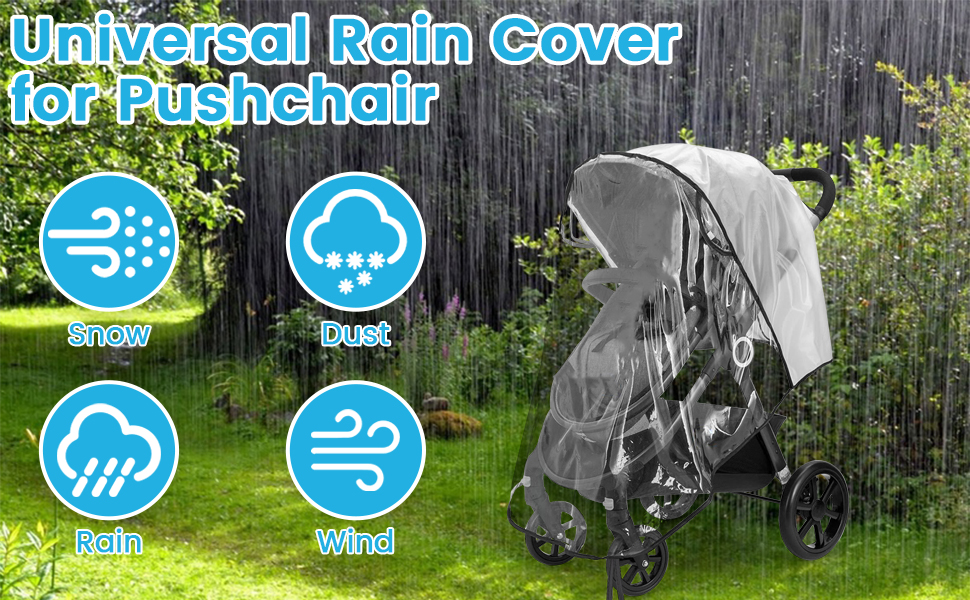 universal rain cover for pushchair