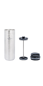 450ml Titanium French Press Coffee Flask