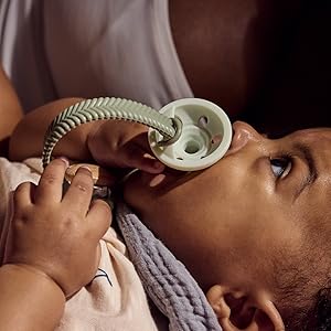 Soother clip compatible.