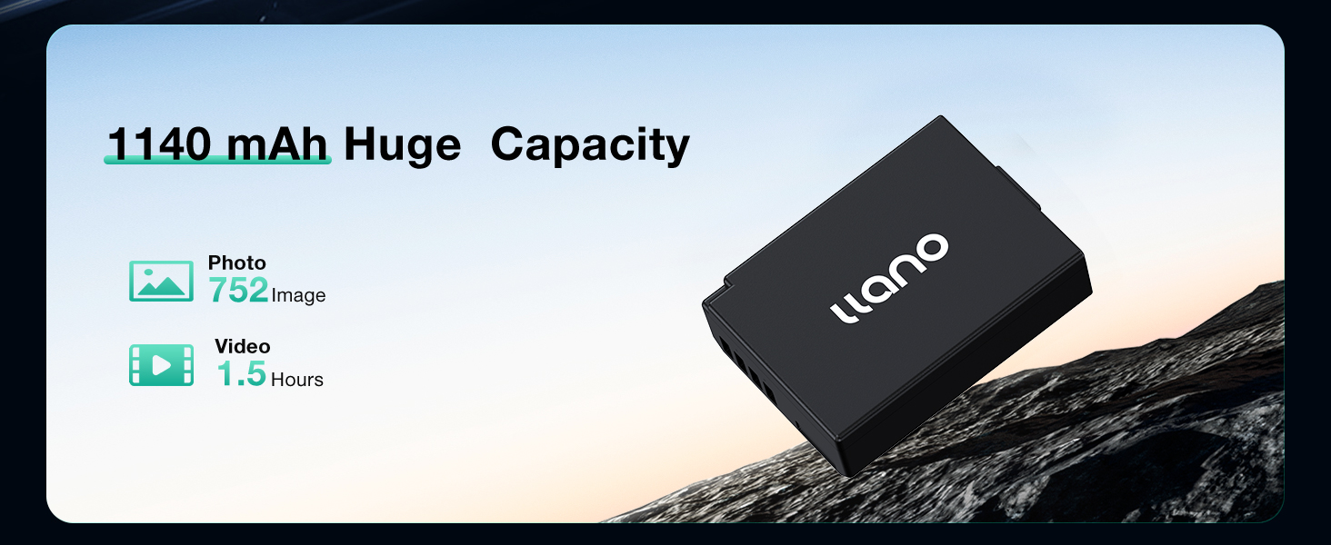 1140mAh large capacity