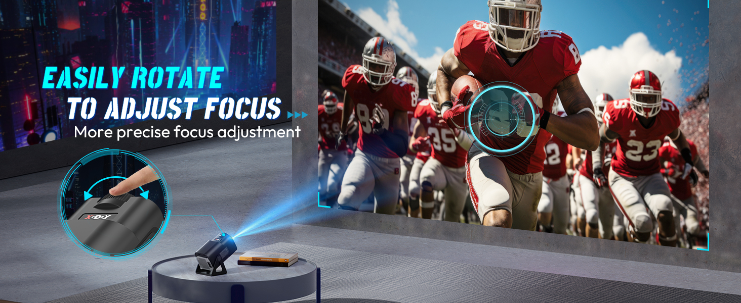 XGODY Gimbal5 mini Portable Smart Projector