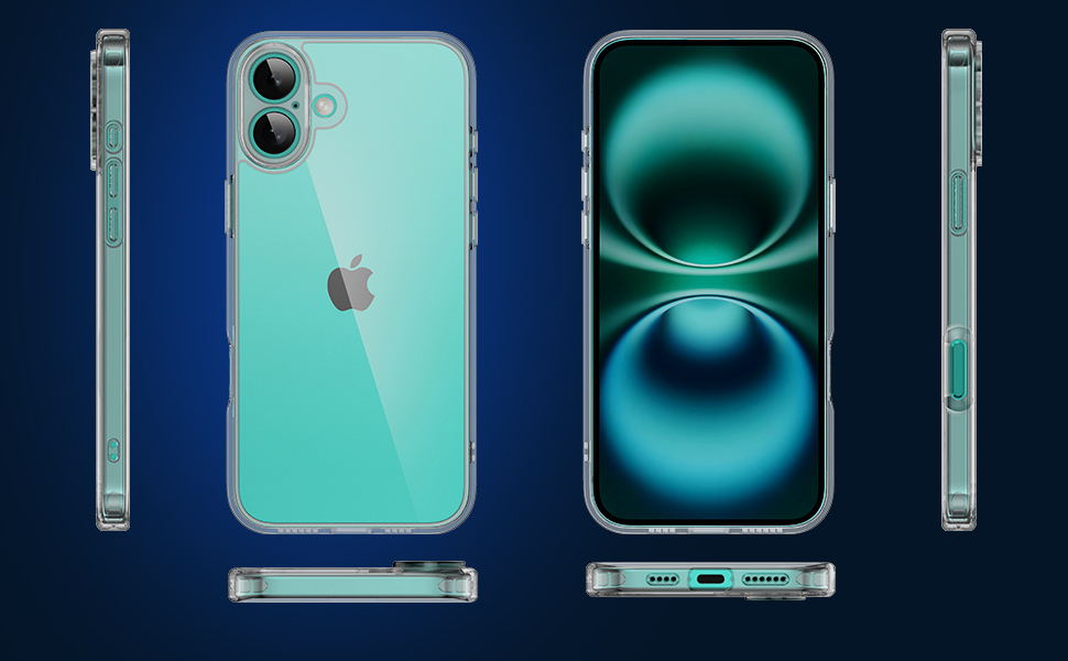 Qasyfanc Camera Cover Case Compatible with iPhone 16 Plus