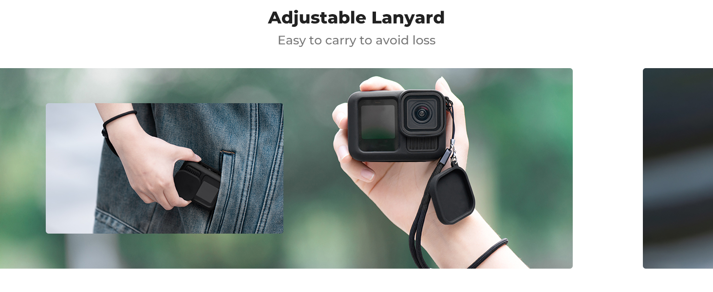 Silicone Sleeve Case for Go Pro Hero 13 Black, Battery Side Cover & Lens Caps & Screen Protectors